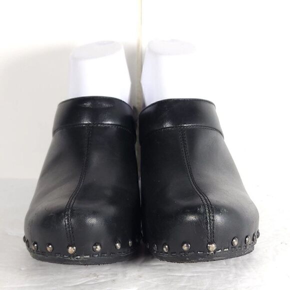 Dansko Women's EU40 US9-9,5 Leather Distressed Studded Platform Clogs Shoes - Picture 4 of 13